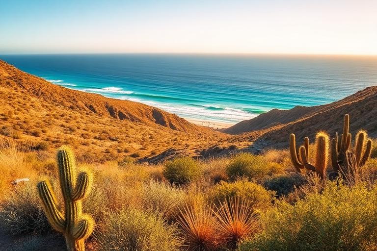 Baja desert with Pacific views