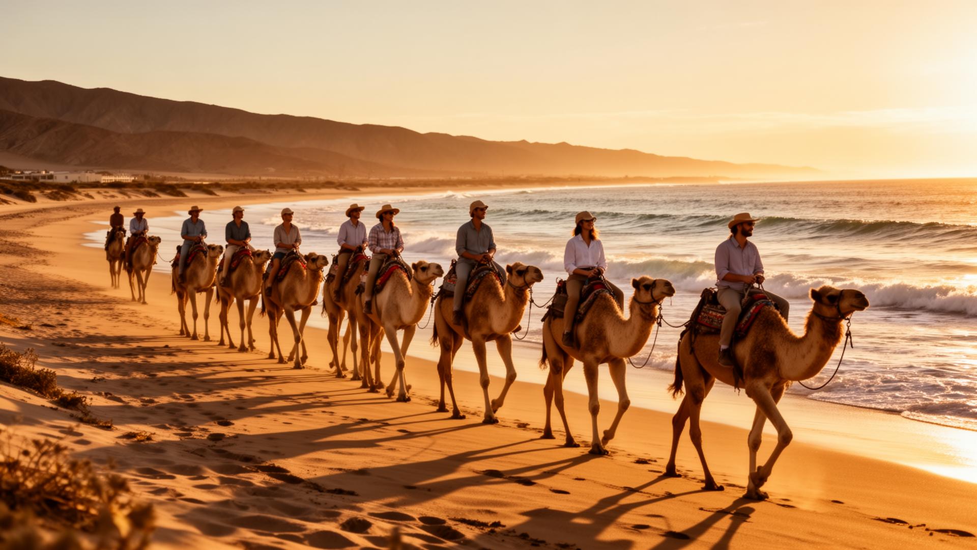 Camel ride experience in Los Cabos for travel partners
